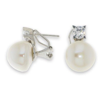 Orecchini Domar Gioielli Donna Orecchini perle argento 925 in Argento Cubic Zirconia EPB083115 - EPB083115